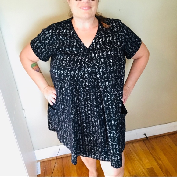 eShakti Stars Print Mini Dress Size 2X - Picture 6 of 12